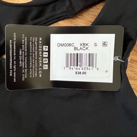 Maidenform black Sporty Racerback wireless Sports Bra - Picture 8 of 9